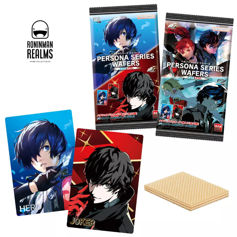 Bandai Persona Series P3R & P5R Metallic Wafer Cards 20 Pack Box