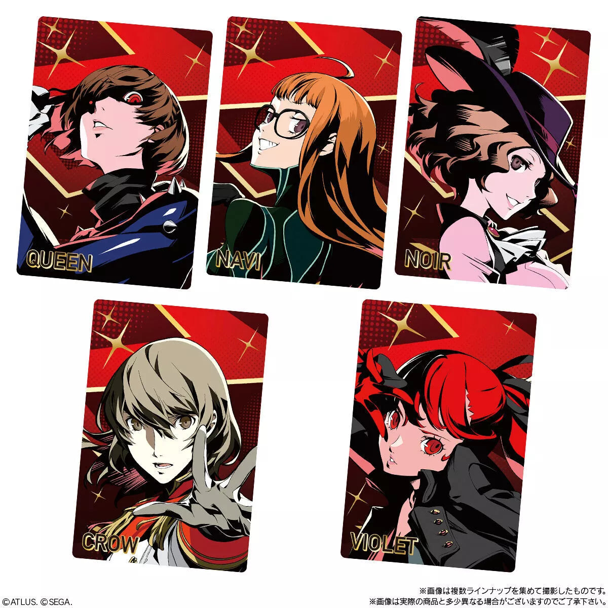 Bandai Persona Series P3R & P5R Metallic Wafer Cards 1 Single Pack